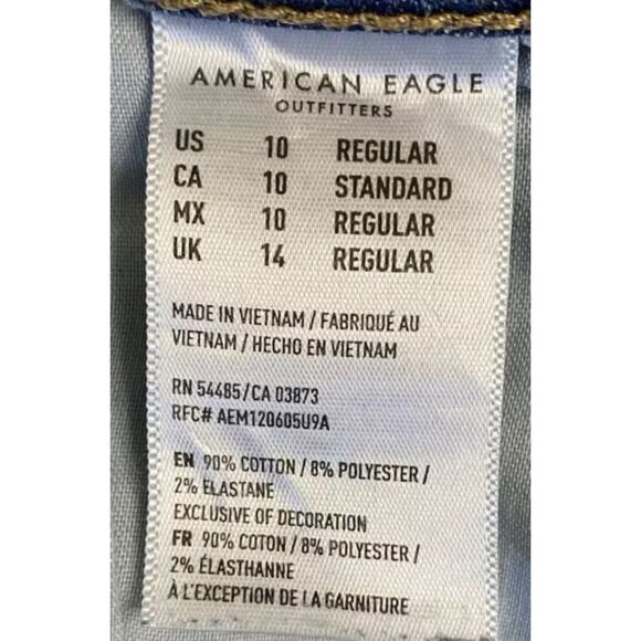 American Eagle Womens Curvy Super Hi Rise Jeggings Crop Jeans Sz 10 (28x26) - Picture 8 of 11